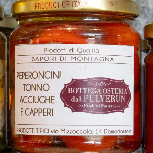 Peperoncini tonno acciughe e capperi